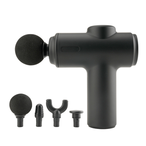Pistolet de massage à 4 têtes Mini chiropratique portable 6 vitesses sans fil Pistolet de massage musculaire à impact profond pour le corps et les tissus - Product Image 1
