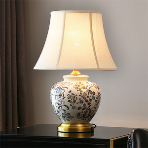 <strong>Modern</strong> Chinese <strong>Style</strong> Full Copper Ceramic Decorative <strong>Table</strong> <strong>Lamp</strong> - Product Image 2