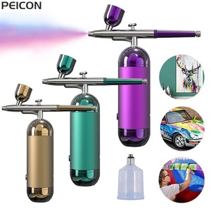 Pistolet de pulvérisation sans fil portable pour nail art, compresseur aérographe ABS pour peinture, modélisation et artisanat - Product Image 1