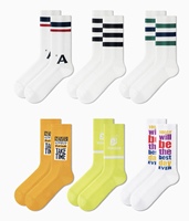 Chaussettes de Compression de fabricants OEM, LOGO Sokken de basket-ball, chaussettes de sport personnalisées, chaussettes d'équipage pour hommes