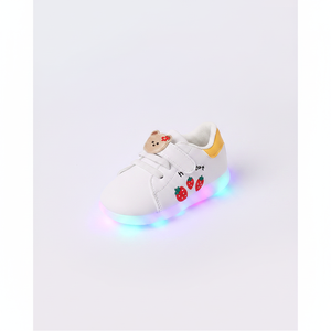 รองเท้าผ้าใบเด็ก OZKIZ LED พร้อมปุ่มกด สไตล์เกาหลี สำหรับเด็กอายุ 2-6 ปี ขายส่งสำหรับฤดูใบไม้ผลิ/ฤดูใบไม้ร่วง - Product Image 2