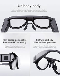 Nouvelles lunettes intelligentes AR IA avec reconnaissance intelligente, affichage AR couleur pleine, écran virtuel polarisé <span class=keywords><strong>3D</strong></span> de 50 à 80 pouces pour - Product Image 6