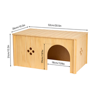 Nichoirs en bois pas chers pour petits animaux, design de nichoir en bois pour lapins, nichoir en bois naturel pour petits animaux