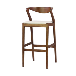 Taburetes de Bar para Muebles de Cocina, Muebles Comerciales para Restaurantes, Muebles de Bar de Madera Maciza, <span class=keywords><strong>Asiento</strong></span> con Respaldo Alto, <span class=keywords><strong>Taburete</strong></span> Alto de Madera - Product Image 5