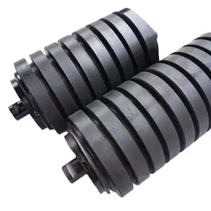 127mm Dia Impact Shock Absorber Conveyor Rubber Roller