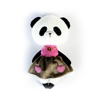 Peluche géante personnalisée en forme de panda, jouet en peluche super doux en coton PP, grand coussin pour filles, service OEM ODM personnalisé