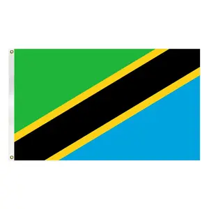 Tansania Flagge professioneller Flaggenhersteller hochwertiger ISO-Standard alle nationalen Flaggen