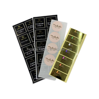 Autocollants adhésifs DTF UV imperméables à l'eau imprimés sur mesure étiquettes de transfert de logo 3D en métal vinyle pour emballage pour promotions
