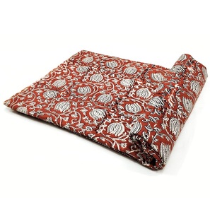 Auténtica tela de algodón puro con estampado Bagru, con tinte natural, ecológica, suave y transpirable, perfecta para coser y manualidades. - Product Image 5