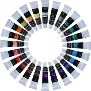 Wasserdichter farbiger Stoff Acrylharz-Farbset Großhandel 12 Farben Acryl wasserdichte Beschichtung für Stoff