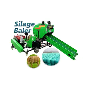 Mini automatic hydraulic electric corn maize silage round baler machine straw hay baler