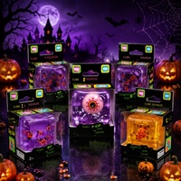Jouet anti-stress en caoutchouc en forme de bonbon de malt citrouille d'Halloween, à rebond lent et design de décompression