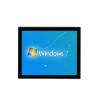 Panel industrial todo en uno sin ventilador Ventanas de visualización de PC Monitor de pantalla táctil Computadora integrada con interfaz USB y serie