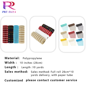 Métallique 10 pouces déco maille PP polypropylène arbre couronnes guirlande décorative escalier boîte <span class=keywords><strong>aux</strong></span> <span class=keywords><strong>lettres</strong></span> Swag pièce maîtresse - Product Image 4