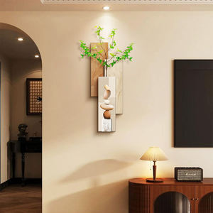 Décoration moderne et <span class=keywords><strong>simple</strong></span> pour salon avec fleurs artificielles, décor mural en porcelaine de cristal, peintures murales abstraites de plantes - Product Image 4