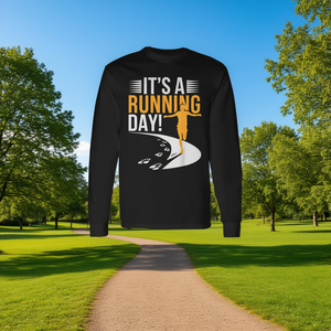 Camiseta Deportiva Unisex de Manga Larga, Transpirable, de Algodón, con Frases Motivadoras para Correr, Trotar, Maratón, 5K - Product Image 3