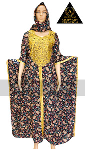 Women's Modest Prayer Abaya <b>Kaftan</b> with Hijab Scarf – Dubai Turkish Style Long Muslim Prayer Dress for Middle East Fashion - Product Image 2
