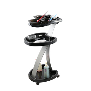 Carro <span class=keywords><strong>de</strong></span> Peluquería <span class=keywords><strong>de</strong></span> 3 Niveles con Cuenco <span class=keywords><strong>para</strong></span> Tinte, Ruedas <span class=keywords><strong>de</strong></span> Nylon Anti-Enredos y Marco <span class=keywords><strong>de</strong></span> Aluminio, <span class=keywords><strong>para</strong></span> Salones y Barberías - Product Image 6