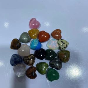Crystal Mini Heart Natural Stone Mini Heart Healing Stones Craft Gemstones <b>Gifts</b> Crystal Mini Heart - Product Image 2