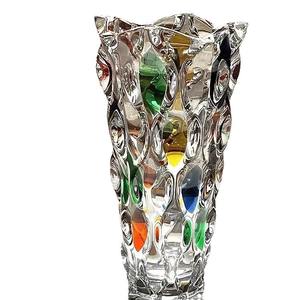 घर की सजावट के लिए नई यूरोपीय शैली रंगीन पारदर्शी क्रिस्टल ग्लास <span class=keywords><strong>vase</strong></span> - Product Image 1