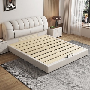 <span class=keywords><strong>Letto</strong></span> Contenitore Moderno Morbido in Legno di Pino con Rivestimento in Tessuto <span class=keywords><strong>180x200</strong></span> King Size Rinfrescante per Camere Piccole e Dormitori - Product Image 3
