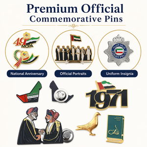 Pin <span class=keywords><strong>de</strong></span> Esmalte Personalizado del Día <span class=keywords><strong>Nacional</strong></span> <span class=keywords><strong>de</strong></span> los Emiratos Árabes Unidos, Broche Metálico con Bandera <span class=keywords><strong>de</strong></span> Países del Golfo GCC, Insignia <span class=keywords><strong>de</strong></span> Uniforme, Souvenir con Retrato Árabe y Mapa - Product Image 5