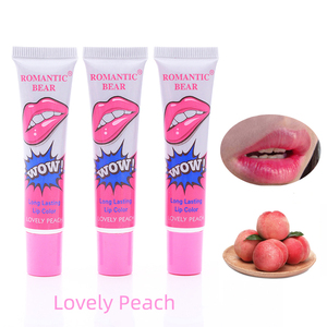 RB01A2 <span class=keywords><strong>WOW</strong></span> Magic Romantic Bear Lipstick, Lindo Lápiz Labial Líquido Desprendible con Efecto Tatuaje, Brillo Labial Mágico Desprendible Romantic Bear - Product Image 5