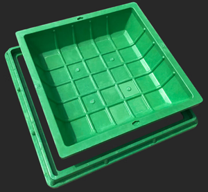 Couvertures de trou d'homme recyclables en plastique PVC SMC BMC <span class=keywords><strong>caillebotis</strong></span> d'arbres personnalisés pour les applications de <span class=keywords><strong>pelouse</strong></span> de puits d'eau d'herbe de stationnement routier - Product Image 3