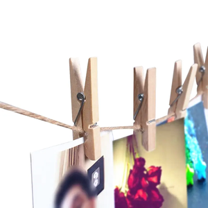 Offre Spéciale pinces à <span class=keywords><strong>linge</strong></span> en bois décoratives Clips photo Flexible petit design en bois pour le salon et l'armoire - Product Image 4