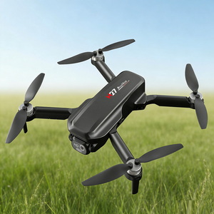 Kit de drones pliables 4 axes avec caméra double 4K à flux optique réglable et moteur sans balais pour la photographie aérienne en extérieur - Product Image 1