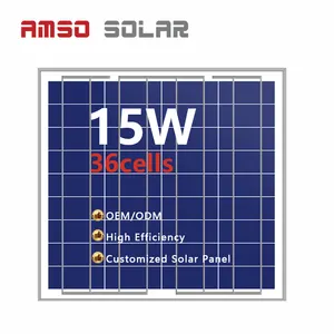 Best price 15W poly solar panel is 18v polycrystalline solar cell panel for sale