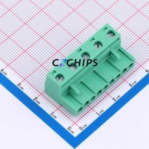 MX2EDGK-7.62-05P-GN01-Cu-Y-A Plug-in Terminal Block P=7.62mm Connector Plug Screw Fixing 1x5P 7.62mm - Product Image 1
