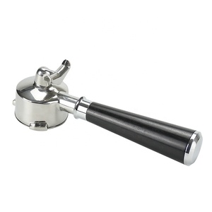 Kisshome Portafiltro de Café de Acero Inoxidable con Doble Boquilla y Logotipo Personalizado de 58 mm para Máquinas de Espresso E61 <span class=keywords><strong>Gaggia</strong></span>/Barsetto/Rocket - Product Image 2