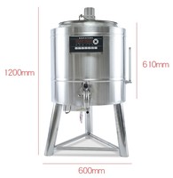 Petit 30L 50L 100L 150L Bière jus de yaourt au lait pasteurisateur batch machine équipement