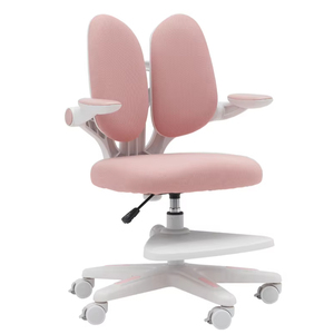 Siège rehausseur enfant blanc à double dossier, pliable, <span class=keywords><strong>pivotant</strong></span>, en plastique, avec accoudoirs double couche et repose-pieds fixe - Product Image 1