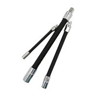 3 Pcs Clé à cliquet électrique Tige de connexion élastique Tige d'extension universelle à ressort flexible Tige d'extension à douille-Outils