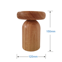 Lampe de table moderne en bois avec LED RGB à intensité variable, sans fil, rechargeable, portable, température de couleur 2700K-6000K, 50000
