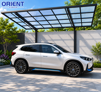 Pergola de voiture en aluminium à double structure imperméable, nouveau design 2026, abri multifonctionnel pour garage extérieur