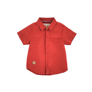 <span class=keywords><strong>Chemise</strong></span> à Manches Courtes pour Tout-Petit Garçon de 6 à 36 <span class=keywords><strong>Mois</strong></span>, <span class=keywords><strong>Chemise</strong></span> Unie en Tissu de Lin avec Boutons pour Enfants Garçons - Product Image 5