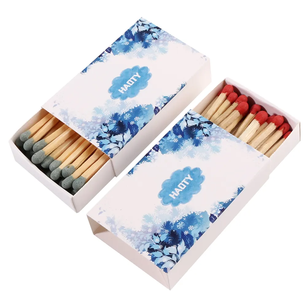 Caja de cerillas de lujo con colores personalizados, caja de cerillas de varios estilos