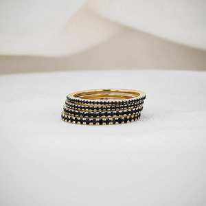 Luxury Handmade 18k Solid Gold Wedding Band Full Eternity <b>Stacking</b> <b>Ring</b> with 50 Natural Diamonds IGI Certified Unisex - Product Image 2