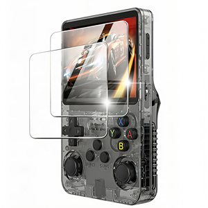 Protection d'écran en verre trempé transparent 2.5D 9H de qualité supérieure personnalisée pour console de jeu 3,5 pouces R36S/R35S/RGB20 anti-rayures et anti-chute - Product Image 2
