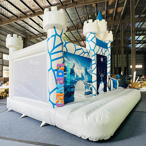 <span class=keywords><strong>Castillo</strong></span> Hinchable Comercial con Tobogán y Zona de Salto, Combinación de <span class=keywords><strong>Castillo</strong></span> Hinchable y Tobogán para Fiestas Infantiles al Aire Libre - Product Image 4