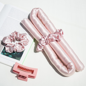 <span class=keywords><strong>Rizador</strong></span> de Pelo de Seda 100% Morera Rosa <span class=keywords><strong>sin</strong></span> <span class=keywords><strong>Calor</strong></span> con Logotipo Personalizado, Rodillo de Seda para Dormir <span class=keywords><strong>sin</strong></span> Esfuerzo, Diadema <span class=keywords><strong>Rizador</strong></span> de Pelo <span class=keywords><strong>sin</strong></span> <span class=keywords><strong>Calor</strong></span> - Product Image 4