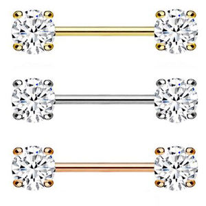 Anneau de mamelon droit en diamant, perle personnalisée en or 14K, 6mm - Product Image 3