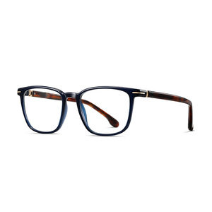 Montura de gafas ópticas Wanda Full Rim F32205, color negro, para hombre, tamaño mediano, lentes transparentes CR-39 - Product Image 5