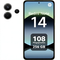 XIAOMI Redmi Note 14 4G LTE (Version Globale) 256 Go + 8 Go 6,67" 120 Hz Appareil Photo IA 108 MP Double SIM Vert Corail Occasion Sans Rayures