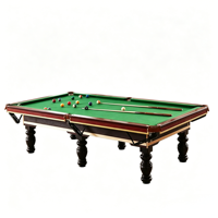 Billard russe professionnel, table de billard russe en bois massif de 9 pieds pour utilisation en bar