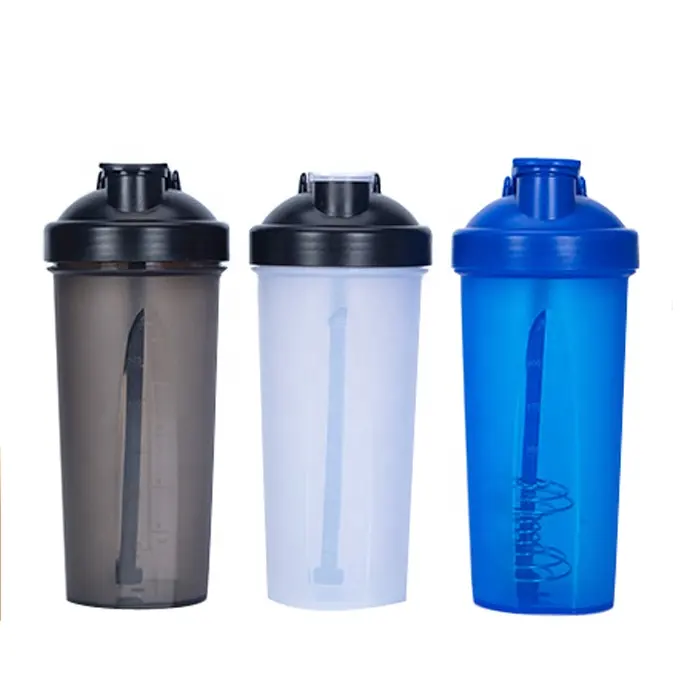 Botol Air Plastik Olahraga Dapat Digunakan Kembali Logo Kustom Botol Pengocok Protein Blender Gym Moq Rendah