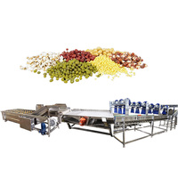 1 jaar garantie Automatische multifunctionele fruitverwerkingsinstallatie voor het reinigen van appels & peren en het wassen van groenten